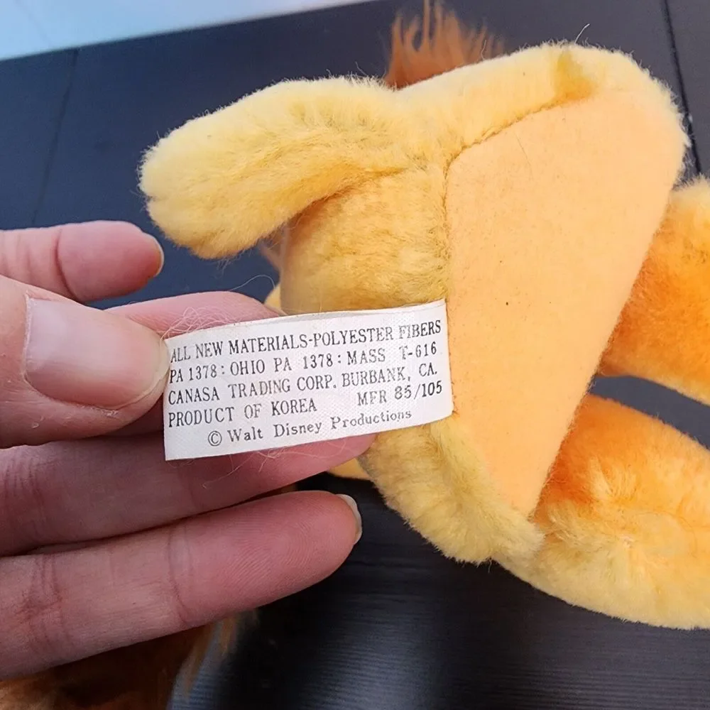 Lady And The Tramp Plush Doll Disney World Disneyland Stuffed Toy Dog Vintage 6